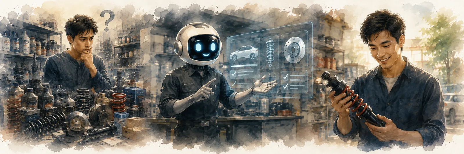 Illustration of structured automotive knowledge and AI understanding