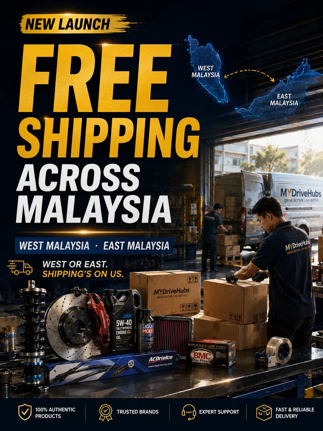Free shipping launch promotion