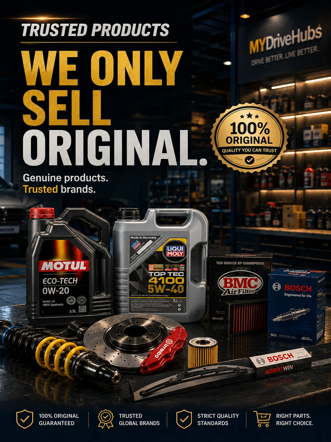 Trusted, genuine products